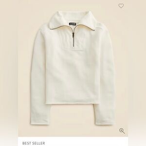 J. Crew Women's Heritage terry quarter-zip sweatshirt